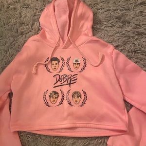 Dobre brothers cropped cat ears hoodie